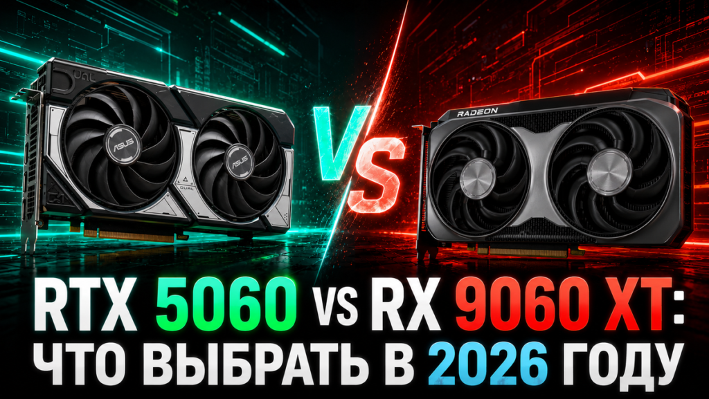 RTX 5060 vs RX 9060 XT: что выбрать в 2026 году