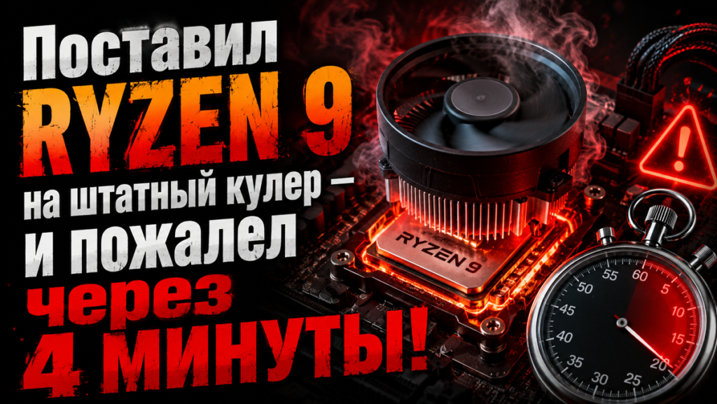 Ryzen 9 на боксовом кулере: троттлинг