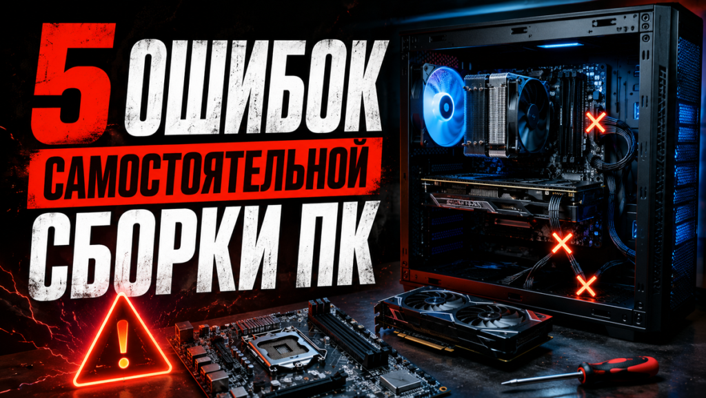 5 ошибок при первой самостоятельной сборке ПК